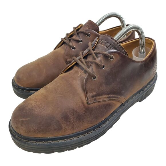 Vintage SKECHERS Shoes Mens Size 8 Brown Leather Derby Oxford Chunky Y2K 7450 main image 11